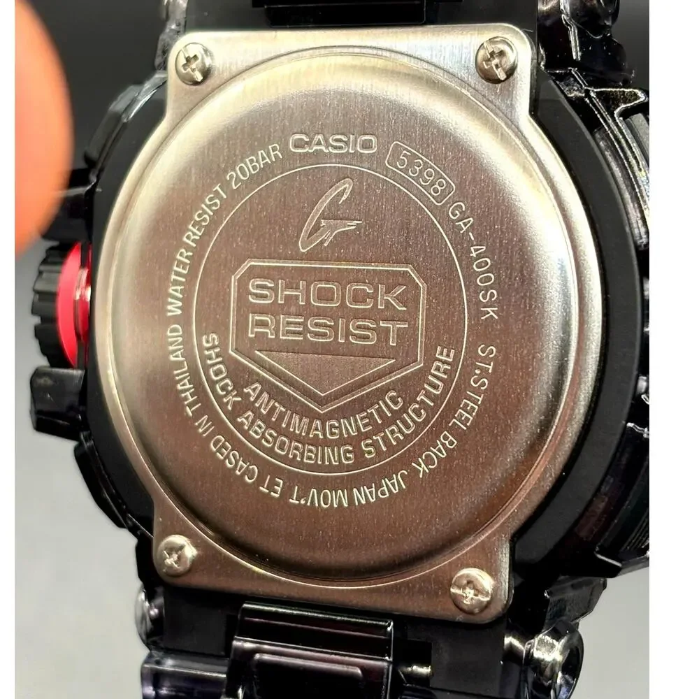 Casio G-Shock GA-400SK-1A4 Clear Pink Skeleton Analog Digital Watch NIBWT